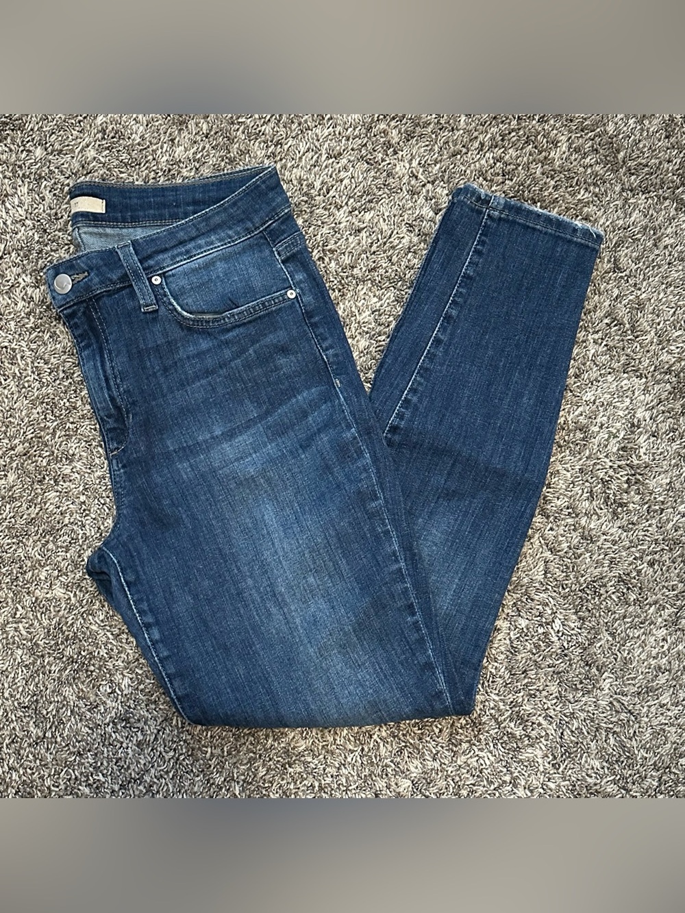 Joe's Jeans Medium Blue Skinny Jeans with Subtle Fade